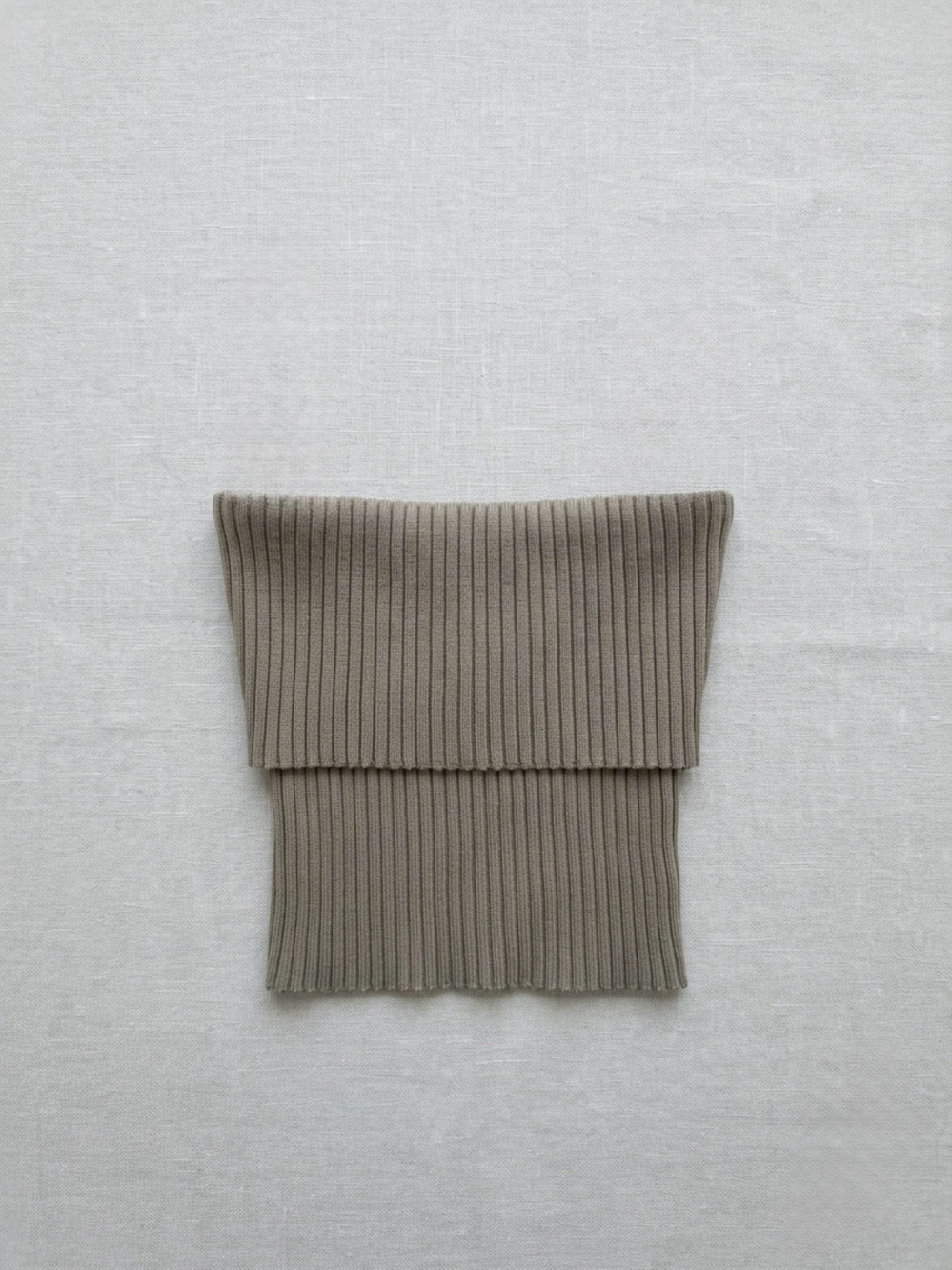 Zara Olive Ribbed Fold-Over Cowl Sweater - Picture 2 of 4